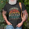 17 Geburtstag Legendär Seit 2005 Geschenk Jahrgang T-Shirt Geschenke für alte Männer