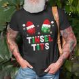 Retro Tinsel Tits And Jingle Balls Funny Matching Christmas  Men Women T-shirt Graphic Print Casual Unisex Tee