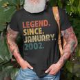21 Year Old Legend Since January 2002 21St Birthday V2 T-Shirt Gifts for Old Men