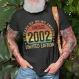 21 Years Old Vintage 2002 Limited Edition 21St Birthday V3 T-Shirt Gifts for Old Men
