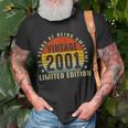 22. Geburtstag T-Shirt, 2001 Limitierte Auflage, 22 Jahre Awesome Geschenke für alte Männer