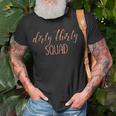 30Th Birthday Gift Girly Rose Dirty Thirty Squad Unisex T-Shirt Gifts for Old Men