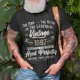36. Geburtstag Herren T-Shirt Mann Mythos Legende 1987 Vintage Geschenke für alte Männer