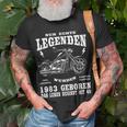 40. Geburtstag Herren Biker T-Shirt, Motorrad Chopper 1983 Design Geschenke für alte Männer