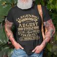 40 Geburtstag Mann August 1982 40 Jahre Lustig Geschenk T-Shirt Geschenke für alte Männer