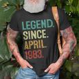 40 Years Old Legend Since April 1983 40Th Birthday Unisex T-Shirt Gifts for Old Men