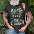 40Th Birthday Gifts Vintage Legends Born In 1983 40 Year Old Unisex T-Shirt Gifts for Old Men