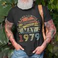 44 Year Old Awesome Since May 1979 44Th Birthday Unisex T-Shirt Gifts for Old Men