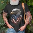 4Th Of July Bald Eagle American Us Flag Country 4Th Of July Unisex T-Shirt Gifts for Old Men