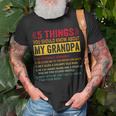 5 Things You Should Know About My Grandpa Fathers Day T-Shirt Gifts for Old Men