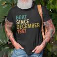 55 Geburtstag 55 Jahre Alte Ziege Seit Dezember 1967 T-Shirt Geschenke für alte Männer