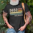 5650 Solingen Retro Postleitzahlen Alte Plz Vintage T-Shirt Geschenke für alte Männer