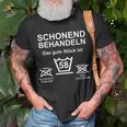 58 Geburtstag 58 Jahre Spruch Schonend Behandeln T-Shirt Geschenke für alte Männer