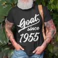 67 Geburtstag 67 Jahre Alte Ziege Seit 1955 T-Shirt Geschenke für alte Männer
