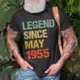 68 Year Old 68Th Birthday Gifts Legend Since May 1955 Unisex T-Shirt Gifts for Old Men