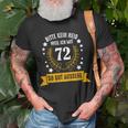 72 Jahre Geburtstag Geschenke Deko Mann Frau Lustiges T-Shirt Geschenke für alte Männer