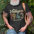 80 Year Old Gifts Born In 1943 Vintage 80Th Birthday Retro Unisex T-Shirt Gifts for Old Men
