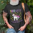 Adorable 100 Days Of Magical Learning School Unicorn T-shirt Gifts for Old Men