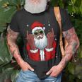 African American Santa Christmas Pajama Cool Black X-Mas T-shirt Gifts for Old Men
