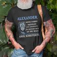 Alexander Löwen-Design Motivations-T-Shirt mit Persönlicher Botschaft Geschenke für alte Männer