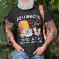 All I Need Is Love And A Cat Unisex T-Shirt Gifts for Old Men