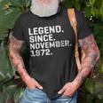 Alte Legende Seit November 1972 Geburtstag 51 Jahre Alt T-Shirt Geschenke für alte Männer