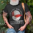 American Sport Fan Baseball Lover Boys Batter Baseball Unisex T-Shirt Gifts for Old Men