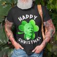 Anti Biden Happy Christmas Patricks Day Biden Samrock T-Shirt Gifts for Old Men