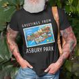 Asbury Park New Jersey Nj Travel Souvenir Postcard T-shirt Gifts for Old Men