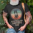 Australian Shepherd Dog Vintage Australian Shepherd Dad T-Shirt Gifts for Old Men