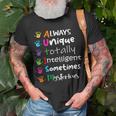 Autism Awareness Support Autism For Mom Dad Unisex T-Shirt Gifts for Old Men