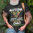 Autism Doesnt Come With Manual Dad Puzzle Awareness Unisex T-Shirt Gifts for Old Men