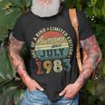 Awesome Since July 1983 40 Year Old 40Th Birthday Gifts Unisex T-Shirt Gifts for Old Men