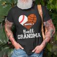 Ball Grandma Funny Baseball Basketball Football Unisex T-Shirt Gifts for Old Men