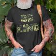 Be Kind Camo Military Antibullying Unisex T-Shirt Gifts for Old Men