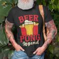 Beer Pong Legend Alkohol Trinkspiel Beer Pong T-Shirt Geschenke für alte Männer