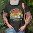 Mens Best Beagle Dad Ever Proud Vintage Beagle Puppy Lover T-Shirt Gifts for Old Men