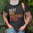 Best Big Brother Ever Sibling Vintage Distressed Big Brother Unisex T-Shirt Gifts for Old Men