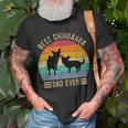 Best Chihuahua Dad Ever Retro Vintage Dog Lover T-Shirt Gifts for Old Men