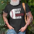 Best Dad Coach Ever Baseball Fathers Day Baseball Dad Coach Gift For Mens Unisex T-Shirt Gifts for Old Men