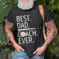 Best Dad Coach Ever Baseball Patriotic For Fathers Day Gift For Mens Unisex T-Shirt Gifts for Old Men