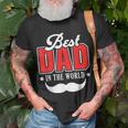Best Dad In The World Papa Father Daddy Stepdad Poppa Family Gift For Mens Unisex T-Shirt Gifts for Old Men