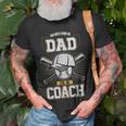 Best Dad Sports Coach Baseball Softball Ball Father Unisex T-Shirt Gifts for Old Men