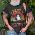 Best Dog Bernese Mountain Dad Ever Men Vintage Berner Dad T-Shirt Gifts for Old Men