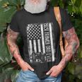 Best Farmer Dad Ever With Us American Flag Fathers Day Unisex T-Shirt Gifts for Old Men