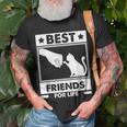 Best Friends For Life Cat Unisex T-Shirt Gifts for Old Men