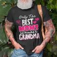 Best Moms Get Promoted To Grandma New Granny To Be Gift Unisex T-Shirt Gifts for Old Men