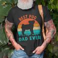 Best Pug Dad Ever Funny Gifts Dog Animal Lovers Walker Cute Unisex T-Shirt Gifts for Old Men