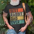 Best Rabbit Dad Ever Rabbits Men Father Vintage T-Shirt Gifts for Old Men