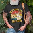 Mens Best Rabbit Dad Ever Vintage Rabbit Lover Best Bunny Dad Eve T-Shirt Gifts for Old Men
